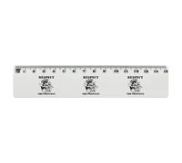 Azeeda 'Respect The Princess Cat' 15cm (6 Inch) White Plastic Ruler (RL00105345)