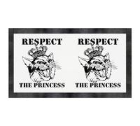 Azeeda 'Respect The Princess Cat' Pet Feeding Mat (PM00034777)