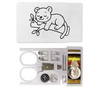 Azeeda 'Resting Big Cat' Mini Travel Sewing Kit (SE00049946)