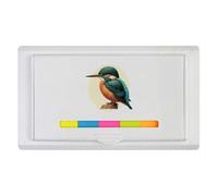 Azeeda 'Resting Kingfisher' Sticky Note Ruler Pad (ST00036673)