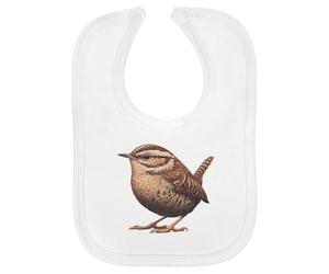 Azeeda 'Resting Wren Bird' Soft Cotton Baby Bib (BI00062474)