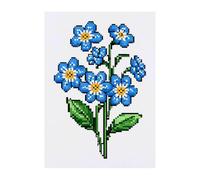 Azeeda 'Retro Forget-Me-Nots' Temporary Tattoo - A6 (TO00097837)
