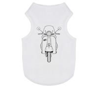 Azeeda 'Retro Scooter Moped' Pet Dog/Cat T-Shirt, S (PT00196381)