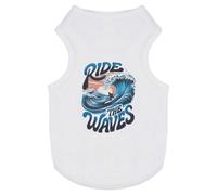 Azeeda 'Ride The Waves' Pet Dog/Cat T-Shirt, M (PT00148866)