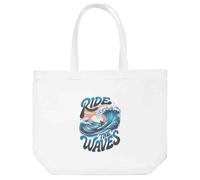 Azeeda 'Ride The Waves' Tote Shopping Bag For Life (BG00082205)