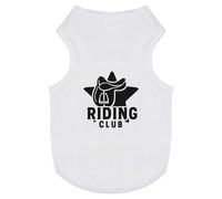 Azeeda 'Riding Club Saddle Emblem' Pet Dog/Cat T-Shirt, XS (PT00160616)
