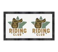 Azeeda 'Riding Club Saddle Emblem' Pet Feeding Mat (PM00031448)