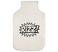 Azeeda 'Rizz! Word' Hot Water Bottle Cover (HW00044629)