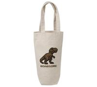 Azeeda 'Roarsome T Rex Dinosaur' Cotton Wine Bottle Gift/Travel Bag (BL00044796)