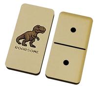 Azeeda 'Roarsome T Rex Dinosaur' Domino Set & Box (DM00052237)