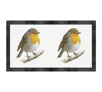 Azeeda 'Robin Bird on a Snowy Winter Branch' Pet Feeding Mat (PM00033485)