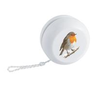 Azeeda 'Robin Bird on a Snowy Winter Branch' Retro Style Yo-Yo (YY00051267)