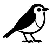 Azeeda 'Robin Bird' Reusable Stencil - Durable Decorative Template for Painting and Spraying on Walls, Tiles, Wood, Fabric & Craft Projects - S (A6) (WS00071248)