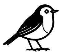 Azeeda 'Robin Bird' Unmounted Rubber Stamp - for Crafting, Scrapbooking and Card Making - Size A8 (RS00064482)
