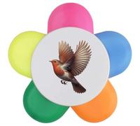 Azeeda 'Robin Flying' Flower Shape Highlighter Pen (HL00045530)