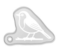 Azeeda 'Robin on a Branch' Laser-Engraved Clear Shaped Acrylic Keyring/Keychain/Key Fob/Bag Tag (AK00092177)