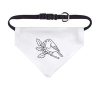 Azeeda 'Robin On Holly' Pet Bandana - White, S (PD00088183)