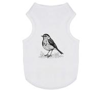 Azeeda 'Robin Red Breast Nesting' Pet Dog/Cat T-Shirt, XS (PT00179340)