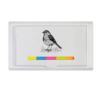 Azeeda 'Robin Red Breast Nesting' Sticky Note Ruler Pad (ST00045074)
