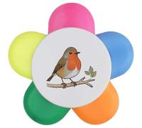 Azeeda 'Robin Red Breast on Branch' Flower Shape Highlighter Pen (HL00044969)