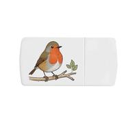 Azeeda 'Robin Red Breast on Branch' Pill Box with Tablet Splitter (PI00041236)