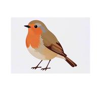 Azeeda 'Robin Red Breast' Temporary Tattoo - A6 (TO00098109)