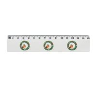Azeeda 'Robin & Wreath' Plastic Ruler - 15cm (RL00118811)