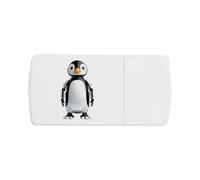 Azeeda 'Robot Penguin' Pill Box with Tablet Splitter (PI00042257)