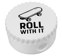 Azeeda 'Roll with It Skateboard' Compact Pencil Sharpener (PS00049264)