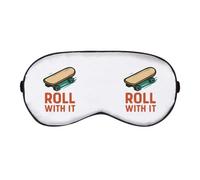 Azeeda 'Roll with It Skateboard' Sleep/Travel Eye Mask (EY00031472)