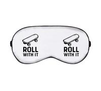 Azeeda 'Roll with It Skateboard' Sleep/Travel Eye Mask (EY00031473)