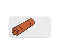 Azeeda 'Rolled Yoga Mat' Pill Box with Tablet Splitter (PI00036338)