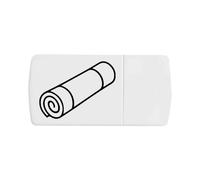 Azeeda 'Rolled Yoga Mat' Pill Box with Tablet Splitter (PI00036339)