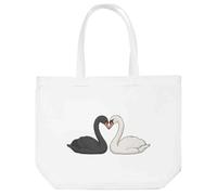 Azeeda 'Romantic Swan Couple' Tote Shopping Bag For Life (BG00089378)