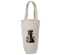 Azeeda 'Rook Chess Piece' Cotton Wine Bottle Gift/Travel Bag (BL00045736)