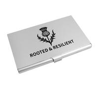 Azeeda 'Rooted and Resilient Thistle' Business Card Holder/Credit Card Wallet (CH00048688)