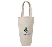 Azeeda 'Rooted and Resilient Thistle' Cotton Wine Bottle Gift/Travel Bag (BL00043015)
