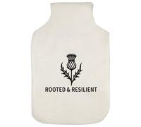 Azeeda 'Rooted and Resilient Thistle' Hot Water Bottle Cover (HW00042949)