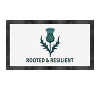 Azeeda 'Rooted and Resilient Thistle' Pet Feeding Mat (PM00031290)