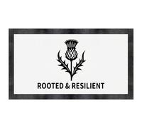 Azeeda 'Rooted and Resilient Thistle' Pet Feeding Mat (PM00031291)