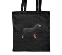 Azeeda 'Rottweiler Dog Standing' Classic Black Tote Shopper Bag (ZB00028073)