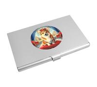 Azeeda 'Royal Welsh Corgi' Business Card Holder/Credit Card Wallet (CH00049251)