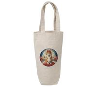Azeeda 'Royal Welsh Corgi' Cotton Wine Bottle Gift/Travel Bag (BL00043579)