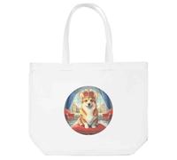 Azeeda 'Royal Welsh Corgi' Tote Shopping Bag For Life (BG00085285)