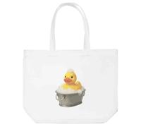 Azeeda 'Rubber Ducky Bath Time' Tote Shopping Bag For Life (BG00085792)