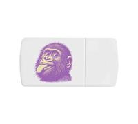 Azeeda 'Rude Chimpanzee' Pill Box with Tablet Splitter (PI00044806)