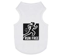 Azeeda 'Run Free Runner' Pet Dog/Cat T-Shirt, L (PT00159763)