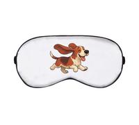 Azeeda 'Running Basset Hound' Sleep/Travel Eye Mask (EY00033141)