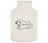 Azeeda 'Running Dachshund' Hot Water Bottle Cover (HW00051997)