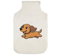 Azeeda 'Running Dachshund' Hot Water Bottle Cover (HW00051999)